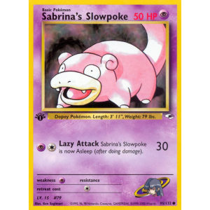 Sabrina's Slowpoke 95/132 Pokemon TCG Gym Gym Heroes