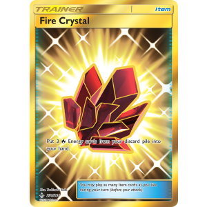 Rare Secret Fire Crystal 231/214 Pokemon TCG Sun & Moon Unbroken Bonds