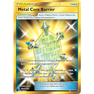 Rare Secret Metal Core Barrier 232/214 Pokemon TCG Sun & Moon Unbroken Bonds