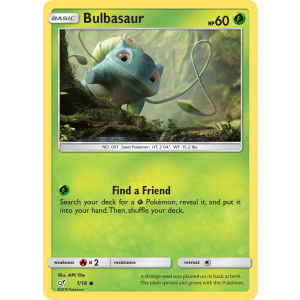 Bulbasaur 1/18 Pokemon TCG Sun & Moon Detective Pikachu