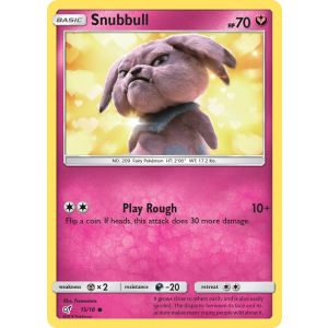 Snubbull 15/18 Pokemon TCG Sun & Moon Detective Pikachu