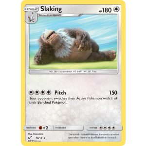 Slaking 18/18 Pokemon TCG Sun & Moon Detective Pikachu