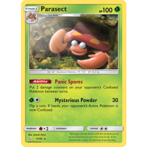 Parasect 7/181 Pokemon TCG Sun & Moon Team Up