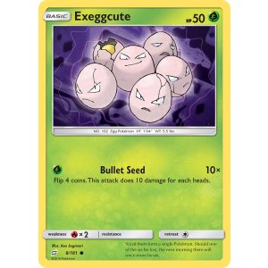 Exeggcute 8/181 Pokemon TCG Sun & Moon Team Up