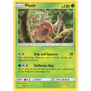 Pinsir 9/181 Pokemon TCG Sun & Moon Team Up