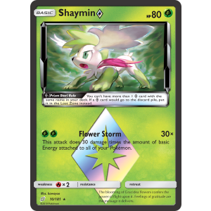 Rare Prism Star Shaymin 10/181 Pokemon TCG Sun & Moon Team Up