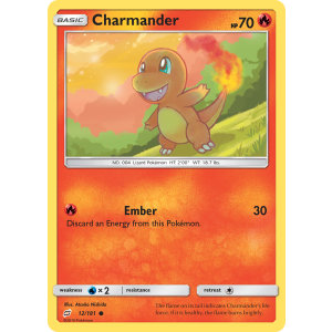 Charmander 12/181 Pokemon TCG Sun & Moon Team Up