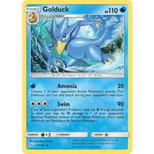 Golduck 27/181 Pokemon TCG Sun & Moon Team Up