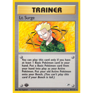 Lt. Surge 101/132 Pokemon TCG Gym Gym Heroes