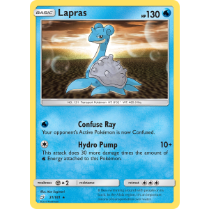 Lapras 31/181 Pokemon TCG Sun & Moon Team Up