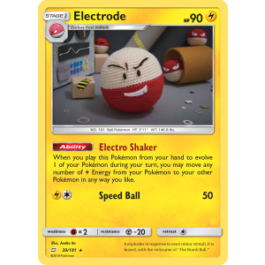 Rare Holo Electrode 39/181 Pokemon TCG Sun & Moon Team Up