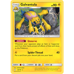 Galvantula 48/181 Pokemon TCG Sun & Moon Team Up