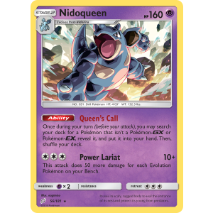 Nidoqueen 56/181 Pokemon TCG Sun & Moon Team Up