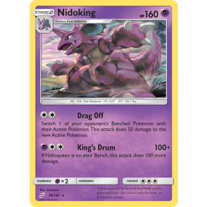 Nidoking 59/181 Pokemon TCG Sun & Moon Team Up