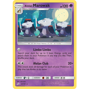 Alolan Marowak 64/181 Pokemon TCG Sun & Moon Team Up