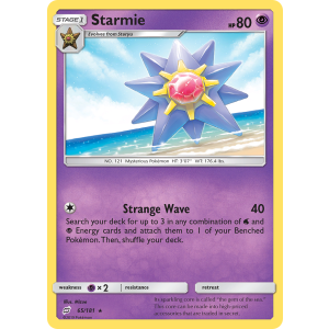 Starmie 65/181 Pokemon TCG Sun & Moon Team Up