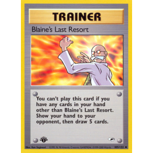 Blaine's Last Resort 105/132 Pokemon TCG Gym Gym Heroes