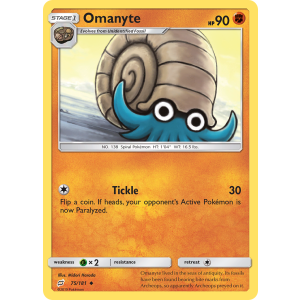 Omanyte 75/181 Pokemon TCG Sun & Moon Team Up