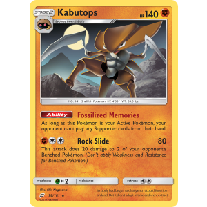 Kabutops 78/181 Pokemon TCG Sun & Moon Team Up