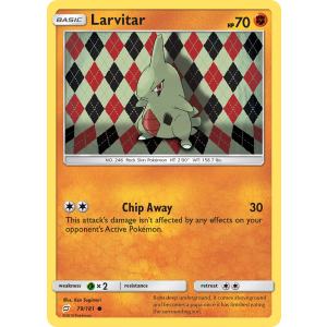 Larvitar 79/181 Pokemon TCG Sun & Moon Team Up