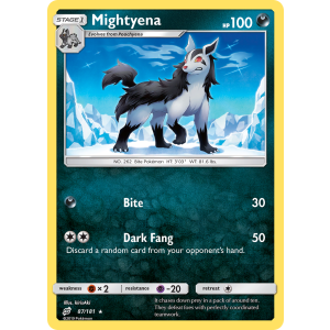 Mightyena 87/181 Pokemon TCG Sun & Moon Team Up