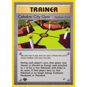 Celadon City Gym 107/132 Pokemon TCG Gym Gym Heroes