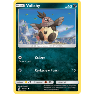 Vullaby 92/181 Pokemon TCG Sun & Moon Team Up