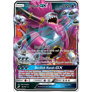 Rare Holo GX Hoopa-GX 96/181 Pokemon TCG Sun & Moon Team Up