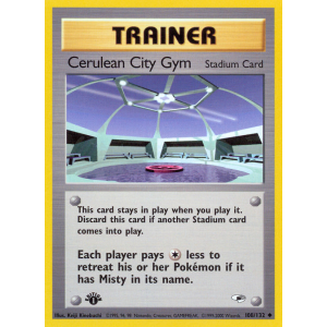 Cerulean City Gym 108/132 Pokemon TCG Gym Gym Heroes