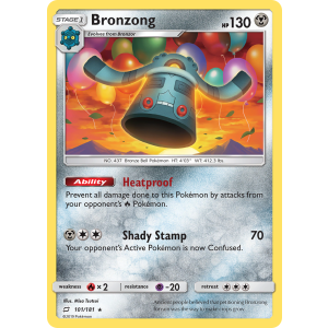 Bronzong 101/181 Pokemon TCG Sun & Moon Team Up