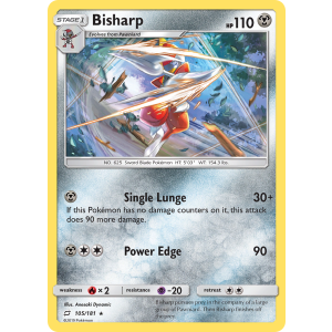 Bisharp 105/181 Pokemon TCG Sun & Moon Team Up