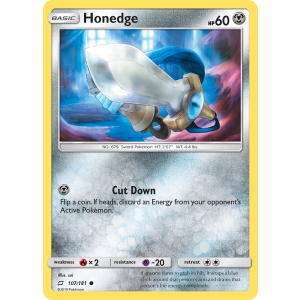 Honedge 107/181 Pokemon TCG Sun & Moon Team Up