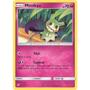 Mimikyu 112/181 Pokemon TCG Sun & Moon Team Up