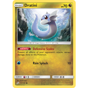 Dratini 117/181 Pokemon TCG Sun & Moon Team Up