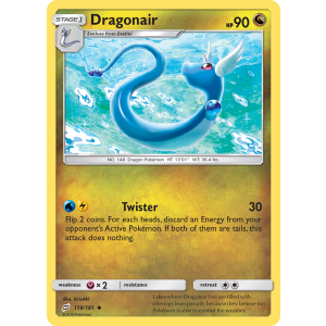 Dragonair 118/181 Pokemon TCG Sun & Moon Team Up