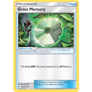 Grass Memory 143/181 Pokemon TCG Sun & Moon Team Up