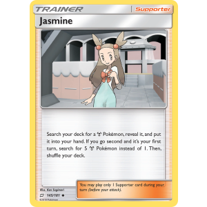 Jasmine 145/181 Pokemon TCG Sun & Moon Team Up