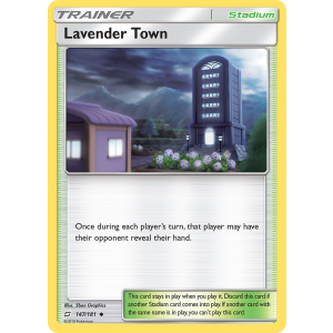 Lavender Town 147/181 Pokemon TCG Sun & Moon Team Up