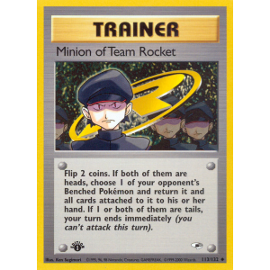 Minion of Team Rocket 113/132 Pokemon TCG Gym Gym Heroes