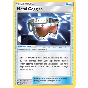 Metal Goggles 148/181 Pokemon TCG Sun & Moon Team Up