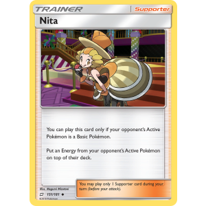 Nita 151/181 Pokemon TCG Sun & Moon Team Up