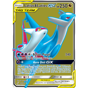 Rare Ultra Latias & Latios-GX 169/181 Pokemon TCG Sun & Moon Team Up