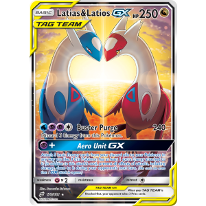 Rare Ultra Latias & Latios-GX 170/181 Pokemon TCG Sun & Moon Team Up