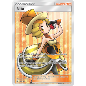 Rare Ultra Nita 180/181 Pokemon TCG Sun & Moon Team Up