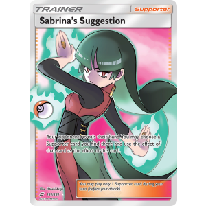 Rare Ultra Sabrina's Suggestion 181/181 Pokemon TCG Sun & Moon Team Up