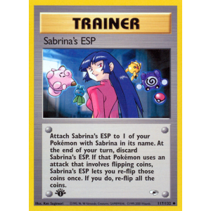 Sabrina's ESP 117/132 Pokemon TCG Gym Gym Heroes