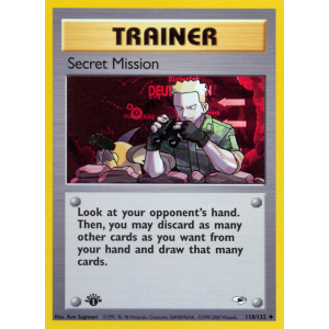 Secret Mission 118/132 Pokemon TCG Gym Gym Heroes