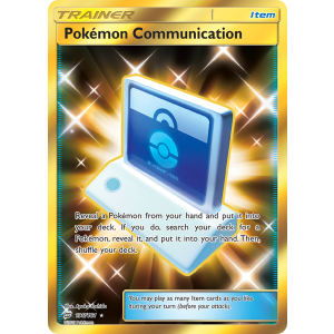 Rare Secret Pokémon Communication 196/181 Pokemon TCG Sun & Moon Team Up