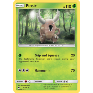 Pinsir 4/214 Pokemon TCG Sun & Moon Lost Thunder