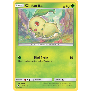 Chikorita 6/214 Pokemon TCG Sun & Moon Lost Thunder